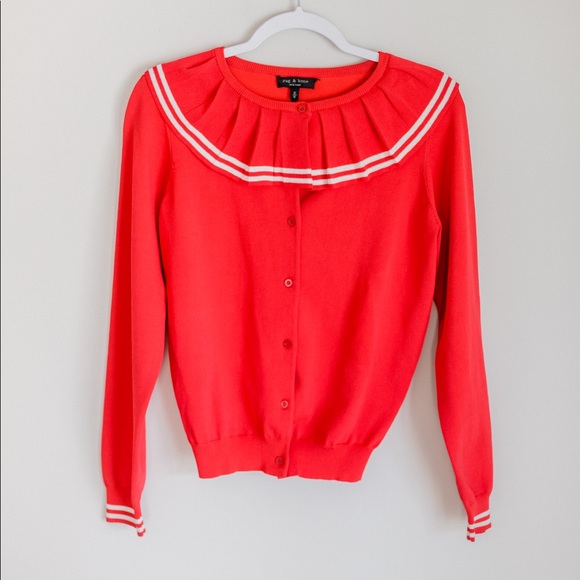 rag & bone Sweaters - Red Cardigan | Rag & Bone rag & bone Sweaters - Red Cardigan | Rag & Bone